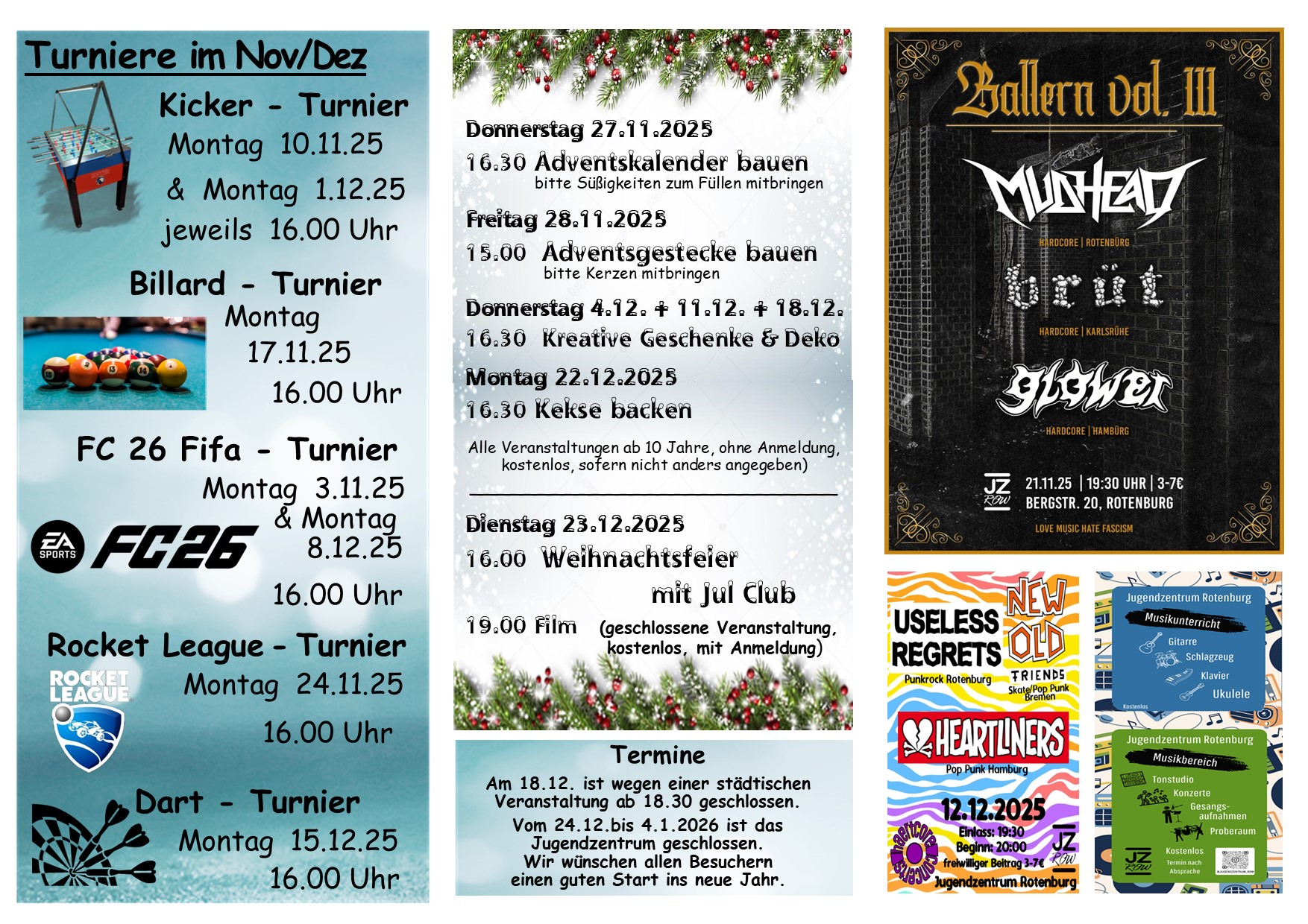 Monatsprogarmm 2023 Nov/Dez